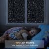 imagerabbitgoo Total Blackout Window Film Sun Light Blocking Privacy Window Film Black Room Darkening Glass Cover Stained Glass Static Cling Sticker 3D Pebble Black 175 x 787 inchesBlack