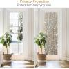 imagerabbitgoo Total Blackout Window Film Sun Light Blocking Privacy Window Film Black Room Darkening Glass Cover Stained Glass Static Cling Sticker 3D Pebble Black 175 x 787 inchesTaupe