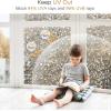 imagerabbitgoo Total Blackout Window Film Sun Light Blocking Privacy Window Film Black Room Darkening Glass Cover Stained Glass Static Cling Sticker 3D Pebble Black 175 x 787 inchesTaupe