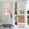 imagerabbitgoo Window Privacy Film Decorative Privacy Window Film Sun Blocking Frosted Glass Cling for Home Door NonAdhesive Static Cling Sticker Covering Heat Blocker Clear 175quot x 787quotMulticolor