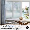 imagerabbitgoo Window Privacy Film Decorative Privacy Window Film Sun Blocking Frosted Glass Cling for Home Door NonAdhesive Static Cling Sticker Covering Heat Blocker Clear 175quot x 787quotClear