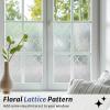 imagerabbitgoo Window Privacy Film Decorative Privacy Window Film Sun Blocking Frosted Glass Cling for Home Door NonAdhesive Static Cling Sticker Covering Heat Blocker Clear 175quot x 787quotClear