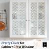 imagerabbitgoo Window Privacy Film Decorative Privacy Window Film Sun Blocking Frosted Glass Cling for Home Door NonAdhesive Static Cling Sticker Covering Heat Blocker Clear 175quot x 787quotClear