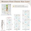 imagerabbitgoo Window Privacy Film Frosted Glass Window Film Stained Glass Removable Decorative Privacy Sticker Non Adhesive UV Blocking Front Door Covering for Home 3D Autumn Leaf 175quot x 787quotFrosted Bird Pattern