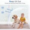 imagerabbitgoo Window Privacy Film Frosted Glass Window Film Stained Glass Removable Decorative Privacy Sticker Non Adhesive UV Blocking Front Door Covering for Home 3D Autumn Leaf 175quot x 787quotFloral Pattern