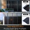 imagerabbitgoo Window Privacy Film Rainbow Window Film Mosaic Decorative Stained Glass Cling Removable Static Cling Tint UV Blocking NonAdhesive Privacy Covering 175 x 787 inchesBlack