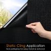 imagerabbitgoo Window Privacy Film Rainbow Window Film Mosaic Decorative Stained Glass Cling Removable Static Cling Tint UV Blocking NonAdhesive Privacy Covering 175 x 787 inchesBlack
