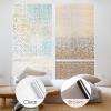 imagerabbitgoo Window Privacy Film Rainbow Window Film Mosaic Decorative Stained Glass Cling Removable Static Cling Tint UV Blocking NonAdhesive Privacy Covering 175 x 787 inchesBrown