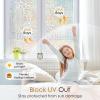 imagerabbitgoo Window Privacy Film Rainbow Window Film Mosaic Decorative Stained Glass Cling Removable Static Cling Tint UV Blocking NonAdhesive Privacy Covering 175 x 787 inchesClear