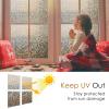 imagerabbitgoo Window Privacy Film Rainbow Window Film Mosaic Decorative Stained Glass Cling Removable Static Cling Tint UV Blocking NonAdhesive Privacy Covering 175 x 787 inchesBrown