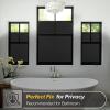 imagerabbitgoo Window Privacy Film Stained Glass Rainbow Privacy Clings for Glass Window Static Cling Decorative Door Covering NonAdhesive UV Blocking Prism Sticker 175 x 787 inchesMatte Black