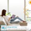 imagerabbitgoo Window Privacy Film Stained Glass Rainbow Privacy Clings for Glass Window Static Cling Decorative Door Covering NonAdhesive UV Blocking Prism Sticker 175 x 787 inchesMatte White