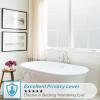 imagerabbitgoo Window Privacy Film Stained Glass Rainbow Privacy Clings for Glass Window Static Cling Decorative Door Covering NonAdhesive UV Blocking Prism Sticker 175 x 787 inchesMatte White