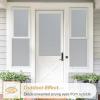 imagerabbitgoo Window Privacy Film Stained Glass Rainbow Privacy Clings for Glass Window Static Cling Decorative Door Covering NonAdhesive UV Blocking Prism Sticker 175 x 787 inchesMatte Pure