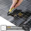 imagerabbitgoo Window Privacy Film Stained Glass Rainbow Privacy Clings for Glass Window Static Cling Decorative Door Covering NonAdhesive UV Blocking Prism Sticker 175 x 787 inchesMatte Black