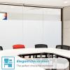 imagerabbitgoo Window Privacy Film Stained Glass Rainbow Privacy Clings for Glass Window Static Cling Decorative Door Covering NonAdhesive UV Blocking Prism Sticker 175 x 787 inchesMatte White