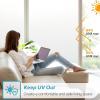 imagerabbitgoo Window Privacy Film Stained Glass Rainbow Privacy Clings for Glass Window Static Cling Decorative Door Covering NonAdhesive UV Blocking Prism Sticker 175 x 787 inchesMatte White