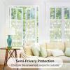 imagerabbitgoo Window Privacy Film Stained Glass Rainbow Privacy Clings for Glass Window Static Cling Decorative Door Covering NonAdhesive UV Blocking Prism Sticker 175 x 787 inchesClear Triangle