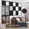imagerabbitgoo Window Privacy Film Stained Glass Rainbow Privacy Clings for Glass Window Static Cling Decorative Door Covering NonAdhesive UV Blocking Prism Sticker 175 x 787 inchesMatte Black