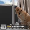 imagerabbitgoo Window Privacy Film Stained Glass Rainbow Privacy Clings for Glass Window Static Cling Decorative Door Covering NonAdhesive UV Blocking Prism Sticker 175 x 787 inchesMatte Black