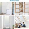 imagerabbitgoo Window Privacy Film Stained Glass Rainbow Privacy Clings for Glass Window Static Cling Decorative Door Covering NonAdhesive UV Blocking Prism Sticker 175 x 787 inchesMatte White