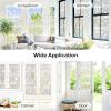 imagerabbitgoo Window Privacy Film Stained Glass Rainbow Privacy Clings for Glass Window Static Cling Decorative Door Covering NonAdhesive UV Blocking Prism Sticker 175 x 787 inchesClear Triangle