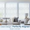 imagerabbitgoo Window Privacy Film for Glass Windows Frosted Glass Cling with Decorative Moroccan Lattice Removable Heat Control Sun Blocking Door Covering Sticker for Home Bathroom 175 x 787 inches118 x 787