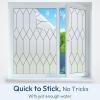 imagerabbitgoo Window Privacy Film for Glass Windows Frosted Glass Cling with Decorative Moroccan Lattice Removable Heat Control Sun Blocking Door Covering Sticker for Home Bathroom 175 x 787 inches118 x 787
