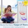 imagerabbitgoo Window Privacy Film for Glass Windows Frosted Glass Cling with Decorative Moroccan Lattice Removable Heat Control Sun Blocking Door Covering Sticker for Home Bathroom 175 x 787 inches354 x 1574