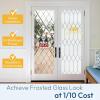 imagerabbitgoo Window Privacy Film for Glass Windows Frosted Glass Cling with Decorative Moroccan Lattice Removable Heat Control Sun Blocking Door Covering Sticker for Home Bathroom 175 x 787 inches118 x 787