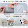 imagerabbitgoo Window Privacy Film with Decorative Triangle Pattern NonAdhesive Frosted Glass Window Film for Bathroom UV Blocking Vinyl Sticker for Glass Door Covering 175 x 787 Inches236 x 1574
