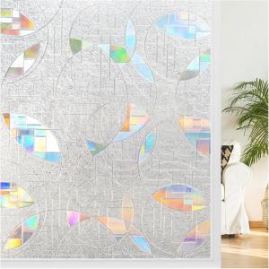 imagerabbitgoo Total Blackout Window Film Sun Blocking Black Privacy Window Film Light Blocker Stained Glass Thermal Cling Heat Control Room Darkening Glass Sticker for Door Covering 175quot x 787quotClear Circular