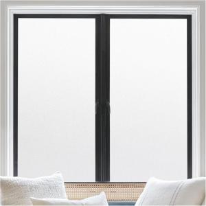 imagerabbitgoo Total Blackout Window Film Sun Blocking Room Darkening Window Cling Static Cling Heat Blocking Shade Removable Tint for Day Sleepers Matte Black 175quot x 787quotMatte White