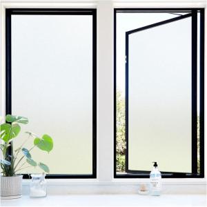imagerabbitgoo Total Blackout Window Film Sun Blocking Room Darkening Window Cling Static Cling Heat Blocking Shade Removable Tint for Day Sleepers Matte Black 175quot x 787quotMatte Pure