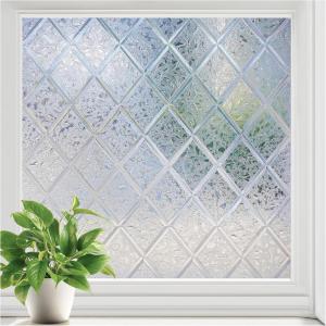 imagerabbitgoo Window Privacy Film Decorative Privacy Window Film Sun Blocking Frosted Glass Cling for Home Door NonAdhesive Static Cling Sticker Covering Heat Blocker Clear 175quot x 787quotClear