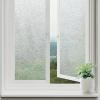 imagerabbitgoo Window Privacy Film Frosted Glass Film Decorative Cling UV Sun Blocking Decals Frosting Window Clings for Home Bathroom Door Coverings175 x 787 inchesClear