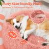 imagerabbitgoo Cat Beds for Indoor Cats 20 inches Cat Bed Machine Washable Fluffy Round Pet Bed NonSlip Calming Soft Plush Donut Cuddler Cushion Self Warming for Small Dogs Kittens Light Pink MediumPink