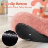 imagerabbitgoo Cat Beds for Indoor Cats 20 inches Cat Bed Machine Washable Fluffy Round Pet Bed NonSlip Calming Soft Plush Donut Cuddler Cushion Self Warming for Small Dogs Kittens Light Pink MediumPink