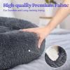imagerabbitgoo Cat Beds for Indoor Cats 20 inches Cat Bed Machine Washable Fluffy Round Pet Bed NonSlip Calming Soft Plush Donut Cuddler Cushion Self Warming for Small Dogs Kittens Light Pink MediumDark Grey