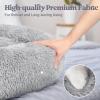 imagerabbitgoo Cat Beds for Indoor Cats 20 inches Cat Bed Machine Washable Fluffy Round Pet Bed NonSlip Calming Soft Plush Donut Cuddler Cushion Self Warming for Small Dogs Kittens Light Pink MediumLight Grey