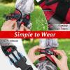 imagerabbitgoo Cat Harness and Leash Set for Walking Escape Proof Adjustable Soft Kittens Vest with Reflective Strip for Cats Comfortable Outdoor Vest Purple SRed