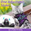 imagerabbitgoo Cat Harness and Leash Set for Walking Escape Proof Adjustable Soft Kittens Vest with Reflective Strip for Cats Comfortable Outdoor Vest Purple SPurple