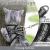 imagerabbitgoo Cat Harness and Leash Set for Walking Escape Proof Adjustable Soft Kittens Vest with Reflective Strip for Cats Comfortable Outdoor Vest Purple SGrey