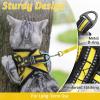 imagerabbitgoo Cat Harness and Leash Set for Walking Escape Proof Adjustable Soft Kittens Vest with Reflective Strip for Cats Comfortable Outdoor Vest Purple SBright Yellow
