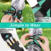 imagerabbitgoo Cat Harness and Leash Set for Walking Escape Proof Adjustable Soft Kittens Vest with Reflective Strip for Cats Comfortable Outdoor Vest Purple SGreen