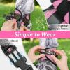 imagerabbitgoo Cat Harness and Leash Set for Walking Escape Proof Adjustable Soft Kittens Vest with Reflective Strip for Cats Comfortable Outdoor Vest Purple SPink