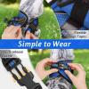 imagerabbitgoo Cat Harness and Leash Set for Walking Escape Proof Adjustable Soft Kittens Vest with Reflective Strip for Cats Comfortable Outdoor Vest Purple SBlue