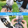 imagerabbitgoo Cat Harness and Leash Set for Walking Escape Proof Adjustable Soft Kittens Vest with Reflective Strip for Cats Comfortable Outdoor Vest Purple SLight Blue