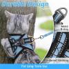 imagerabbitgoo Cat Harness and Leash Set for Walking Escape Proof Adjustable Soft Kittens Vest with Reflective Strip for Cats Comfortable Outdoor Vest Purple SLight Blue