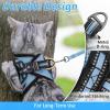 imagerabbitgoo Cat Harness and Leash Set for Walking Escape Proof Adjustable Soft Kittens Vest with Reflective Strip for Cats Comfortable Outdoor Vest Purple SLight Blue